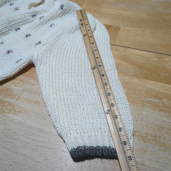 JAMIE SCOTT Vintage Women's sweater sz M long sleeve sweater knitted by hand - Picture 14 of 16